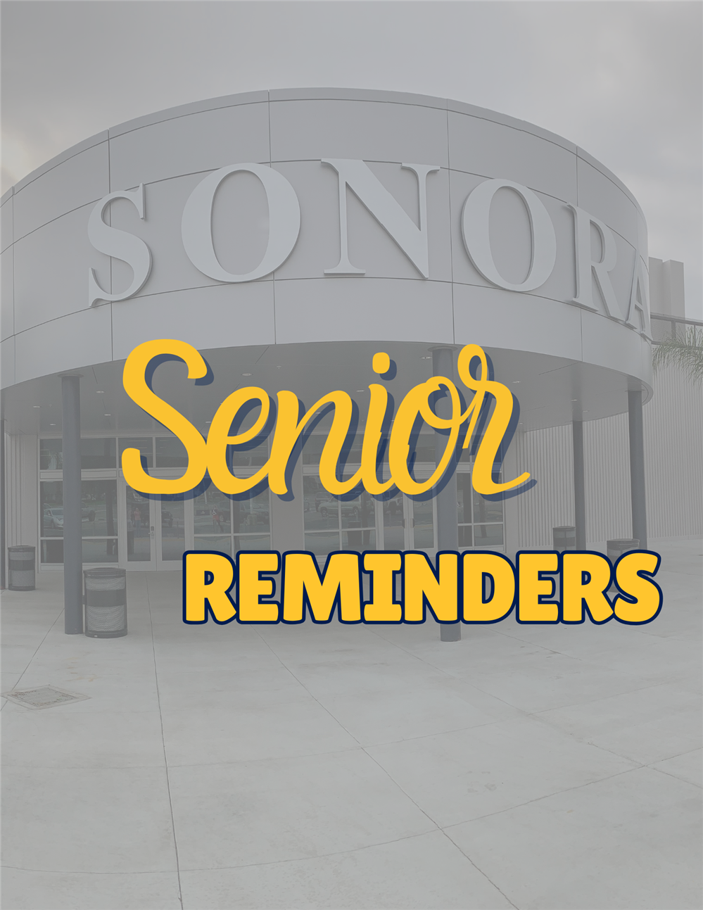  Senior Reminders